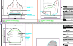 Ergonomic Lounge Chair CAD Drawing with 3D & Exploded Views